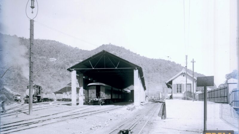 Pátio da estação Alto da Serra